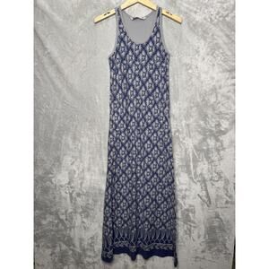 Athleta Blue and White Printed Maxi Dress